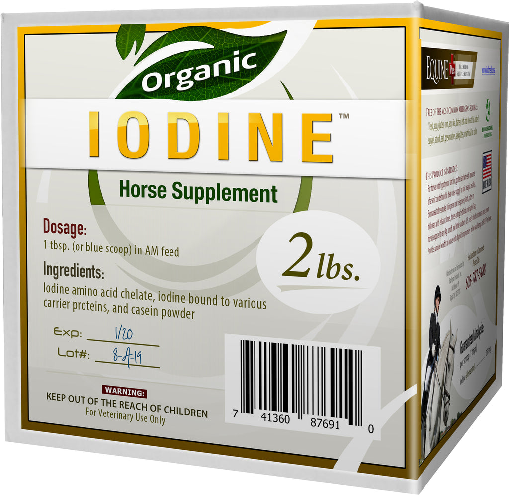 Organic Iodine - Nutritional Supplement for Horses, Animals - w/ 18 Amino Acids