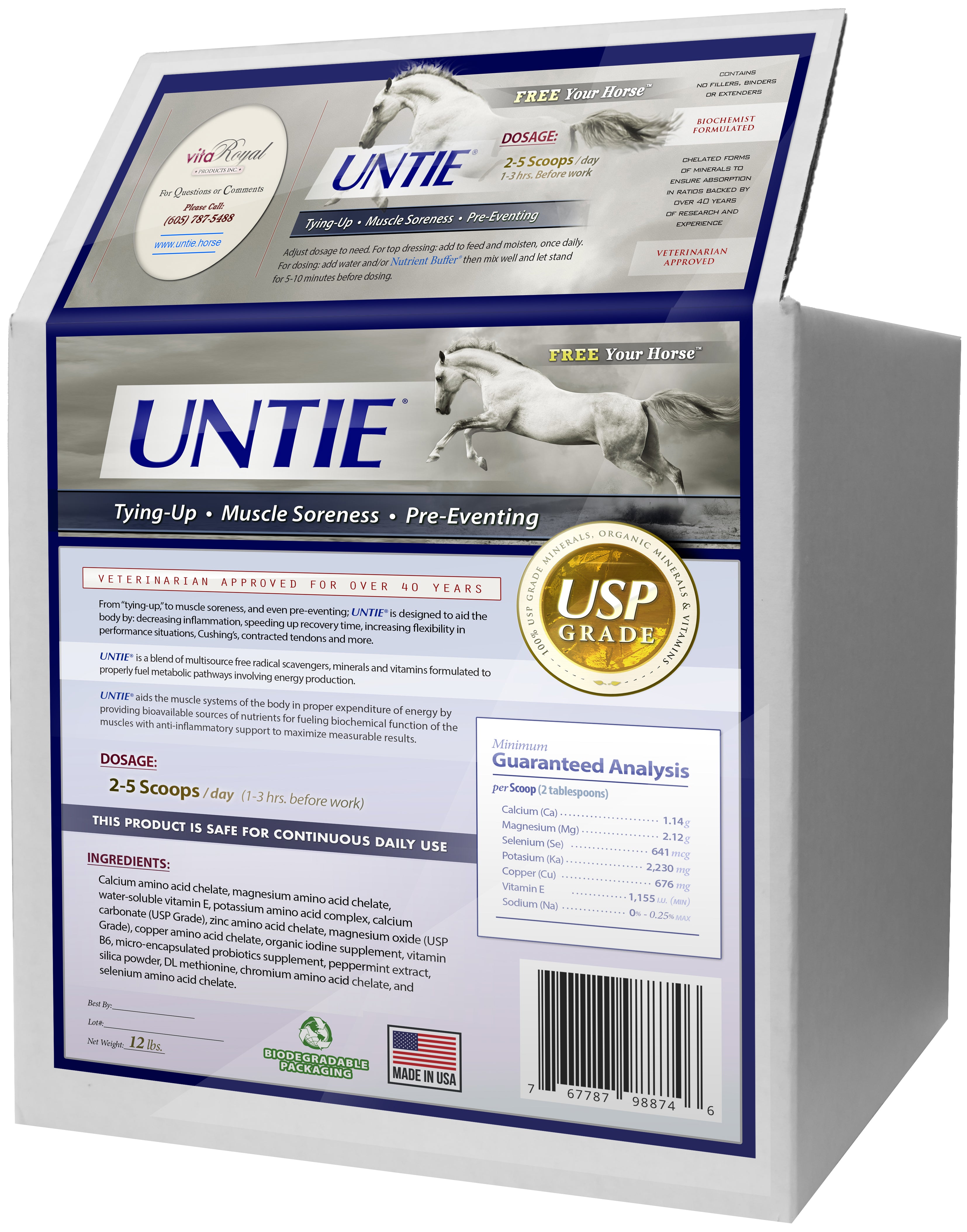 Untie® for Horses - Inflammatory, Muscle and Joint Support - 100% Absorbable