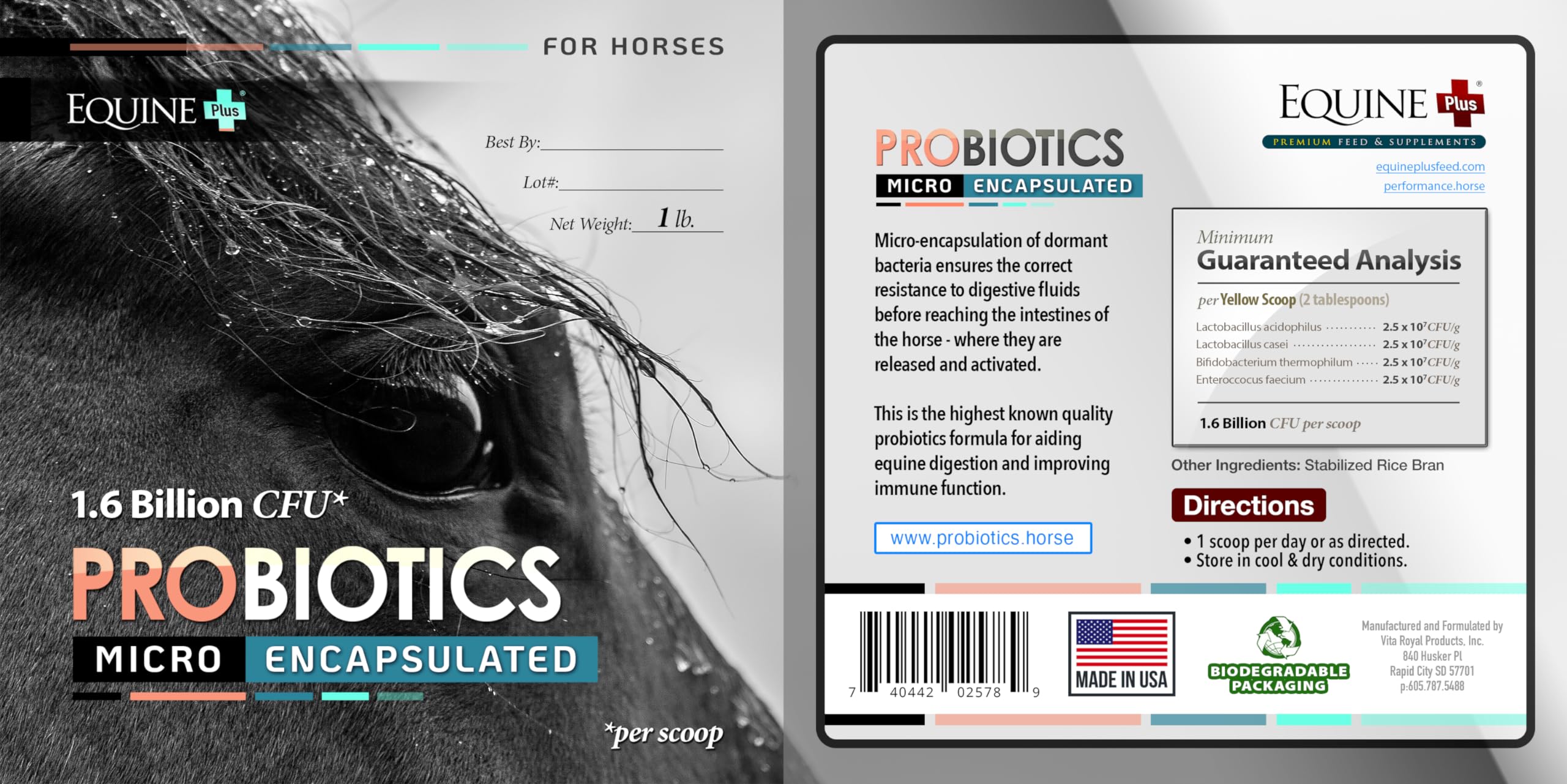 Micro-Encapsulated Probiotics for Horses - Premium Equine Digestive Health Supplement